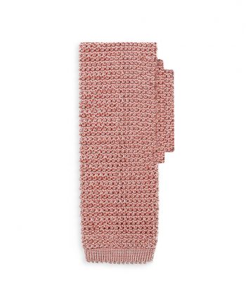 cravatta alfa grana di riso superknit punta quadra rosa rodenia 0