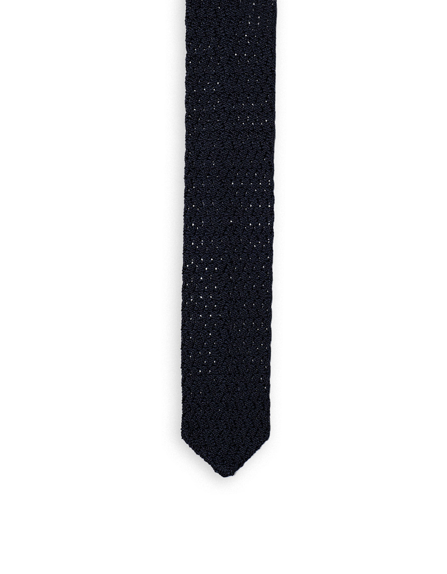 cravatta detroit punta v blu navy 1