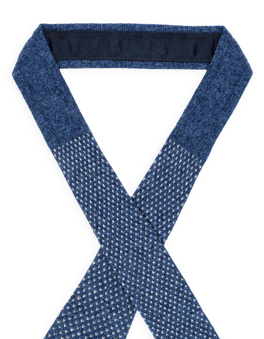 cravatta chelsea puntino m10 blu prussia grigio acciaio 3 1