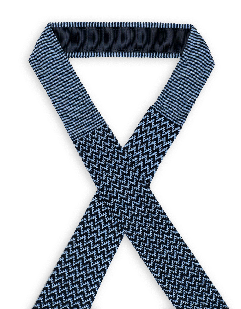 cravatta chevron blu marine azzurro river 3