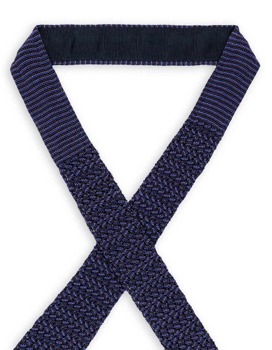 cravatta detroit 3 blu navy marrone lontra viola lavanda 3