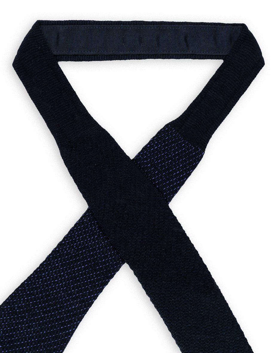 cravatta filo seta blu navy viola 3