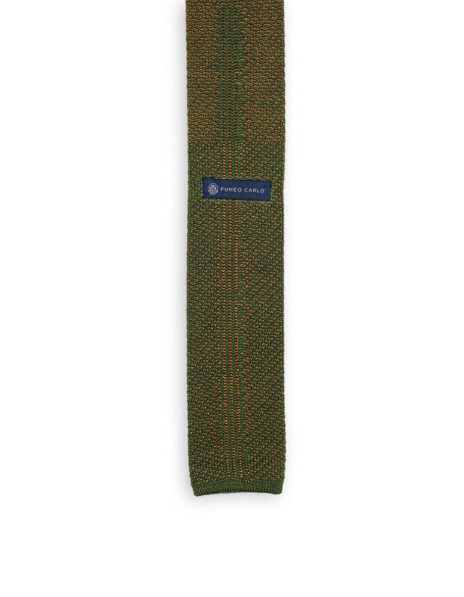 cravatta-filo-seta-verde-abete-arancio_2