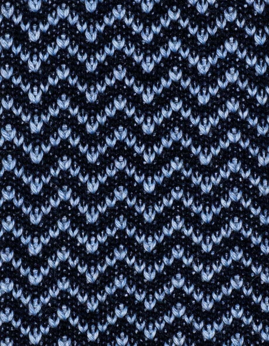 cravatta chevron blu marine azzurro river 5