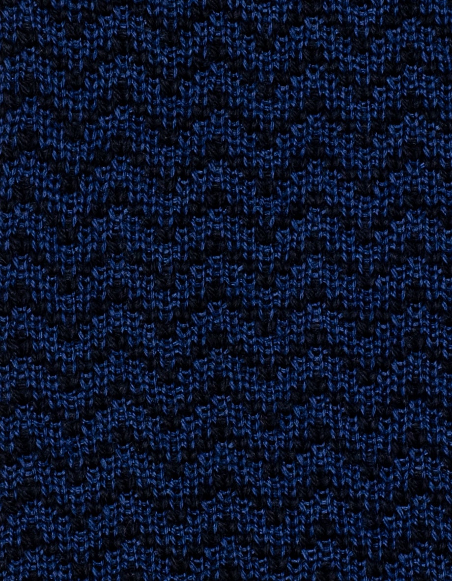 cravatta chevron blu marine blu oceano 5