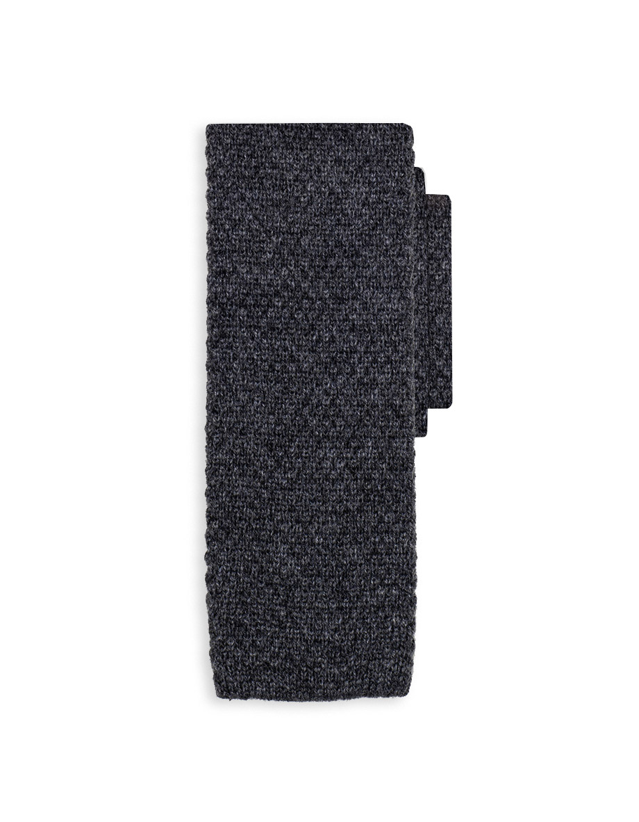cravatta como punta quadra grigio lavagna 0