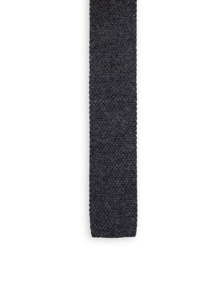 cravatta como punta quadra grigio lavagna 1