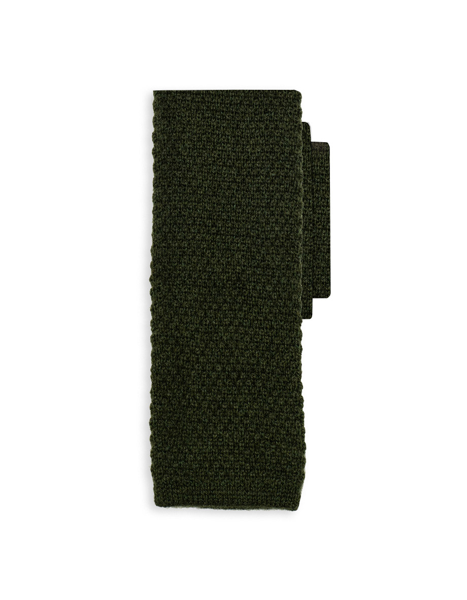 cravatta como punta quadra verde hunt 0