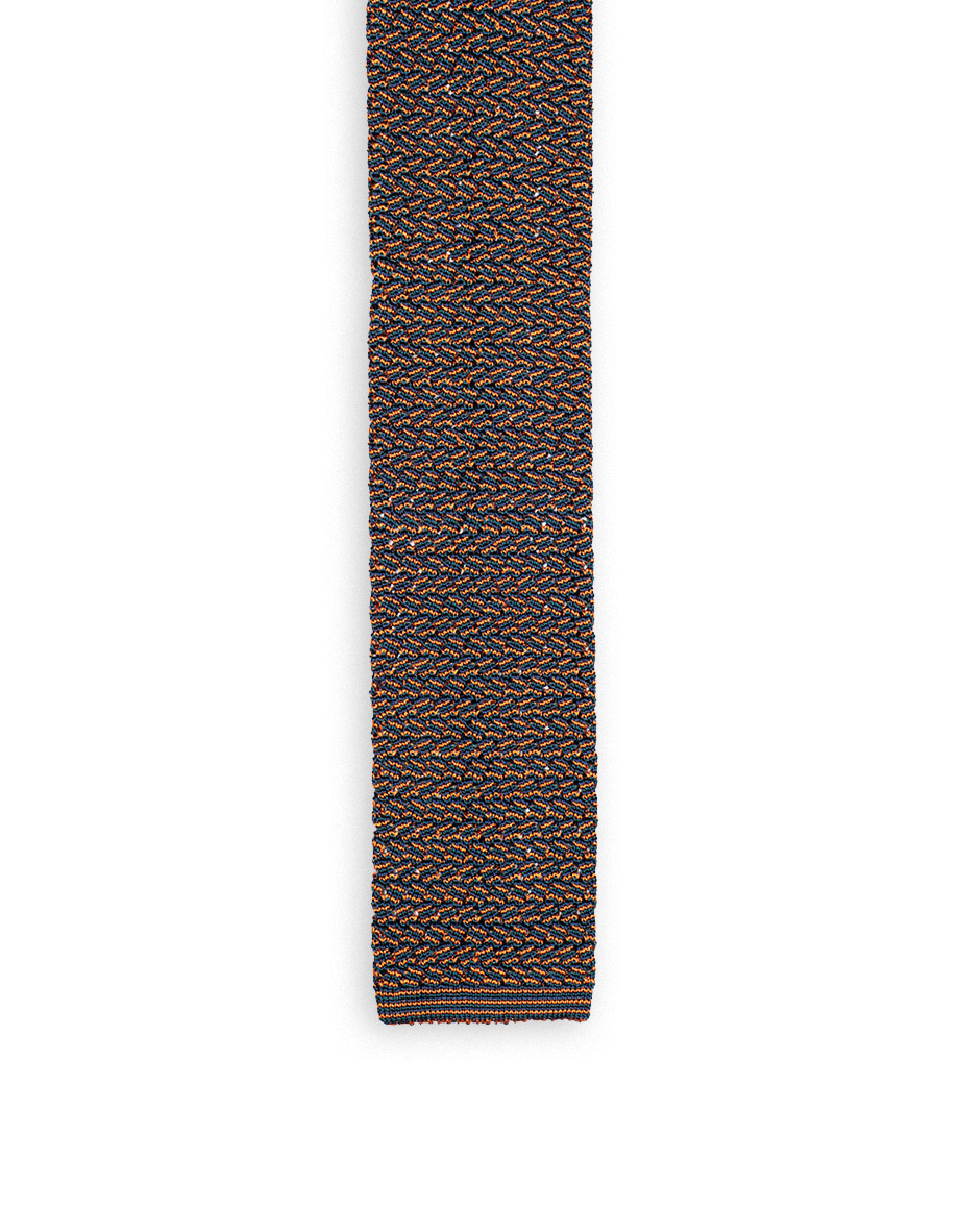 cravatta detroit 3 blu navy verde pavone arancio 1 1