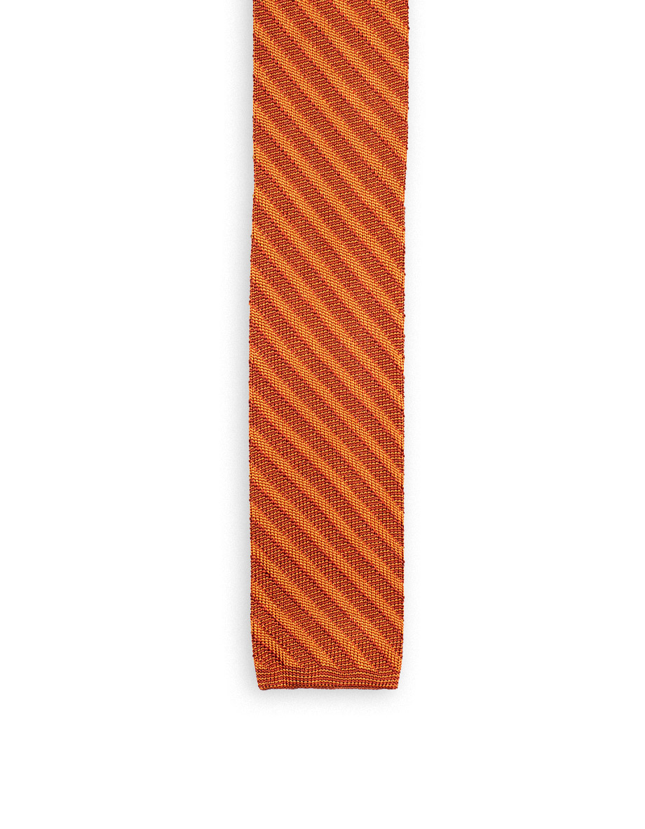 cravatta diagonale 5 5 arancio arancio bruciato 1