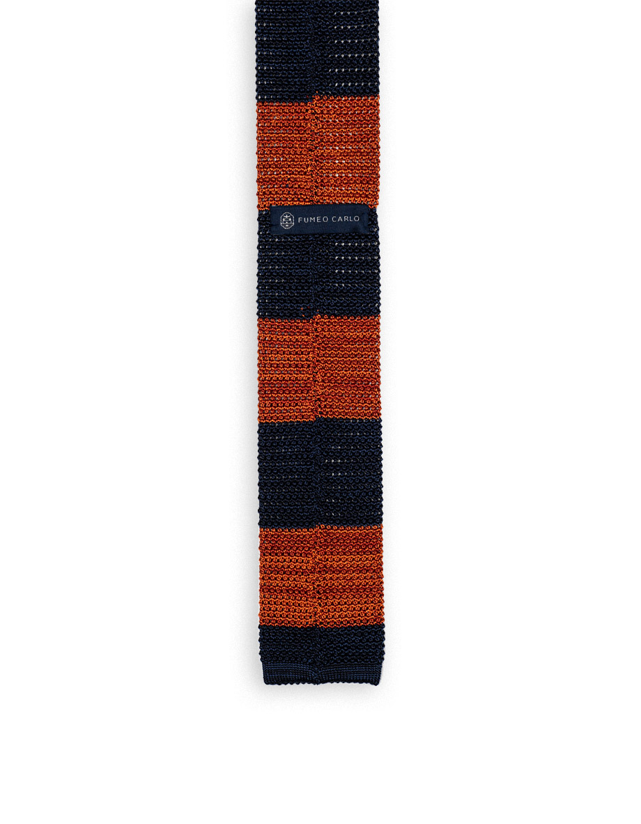 cravatta-epsylon-grana-di-riso-blu-marine-arancio-arancio-bruciato_2