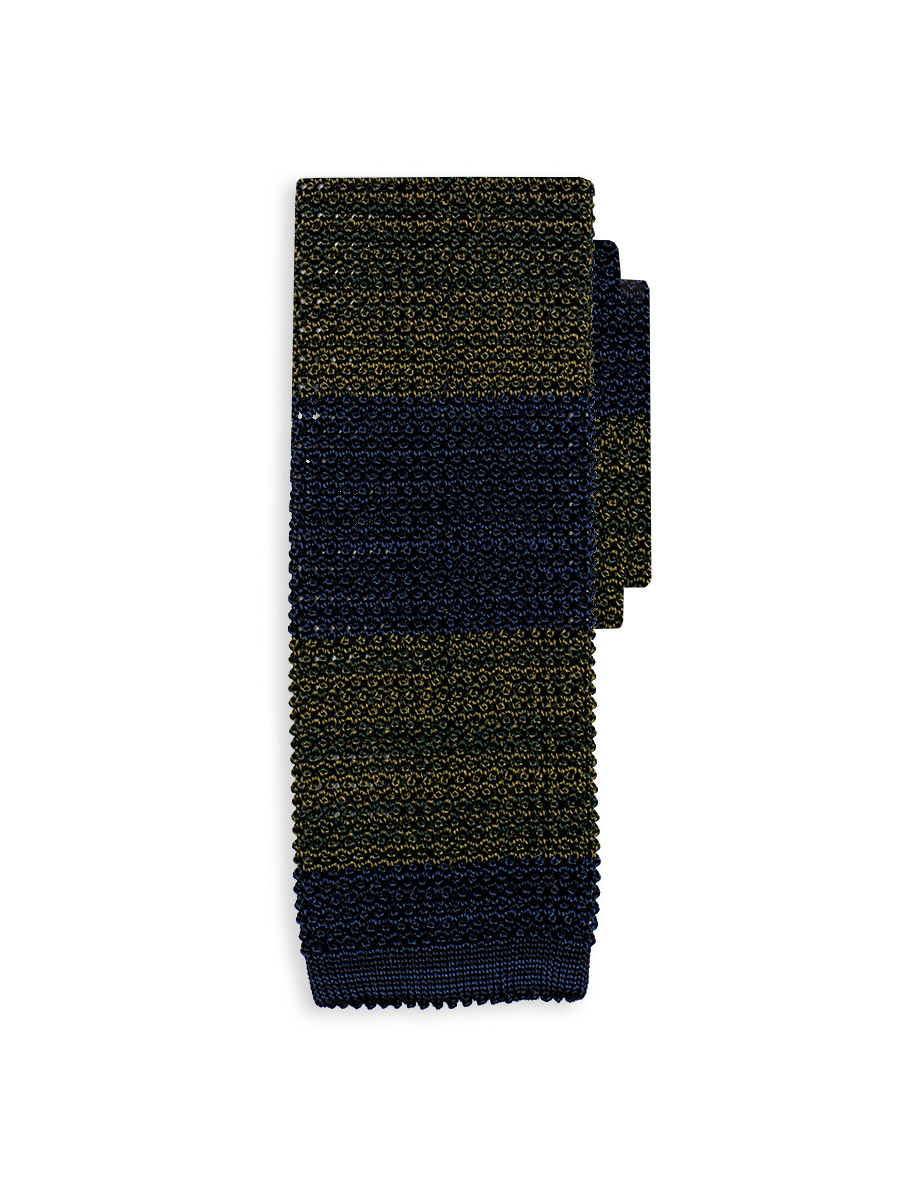 cravatta epsylon grana di riso blu marine navy verde cipresso foglia 0