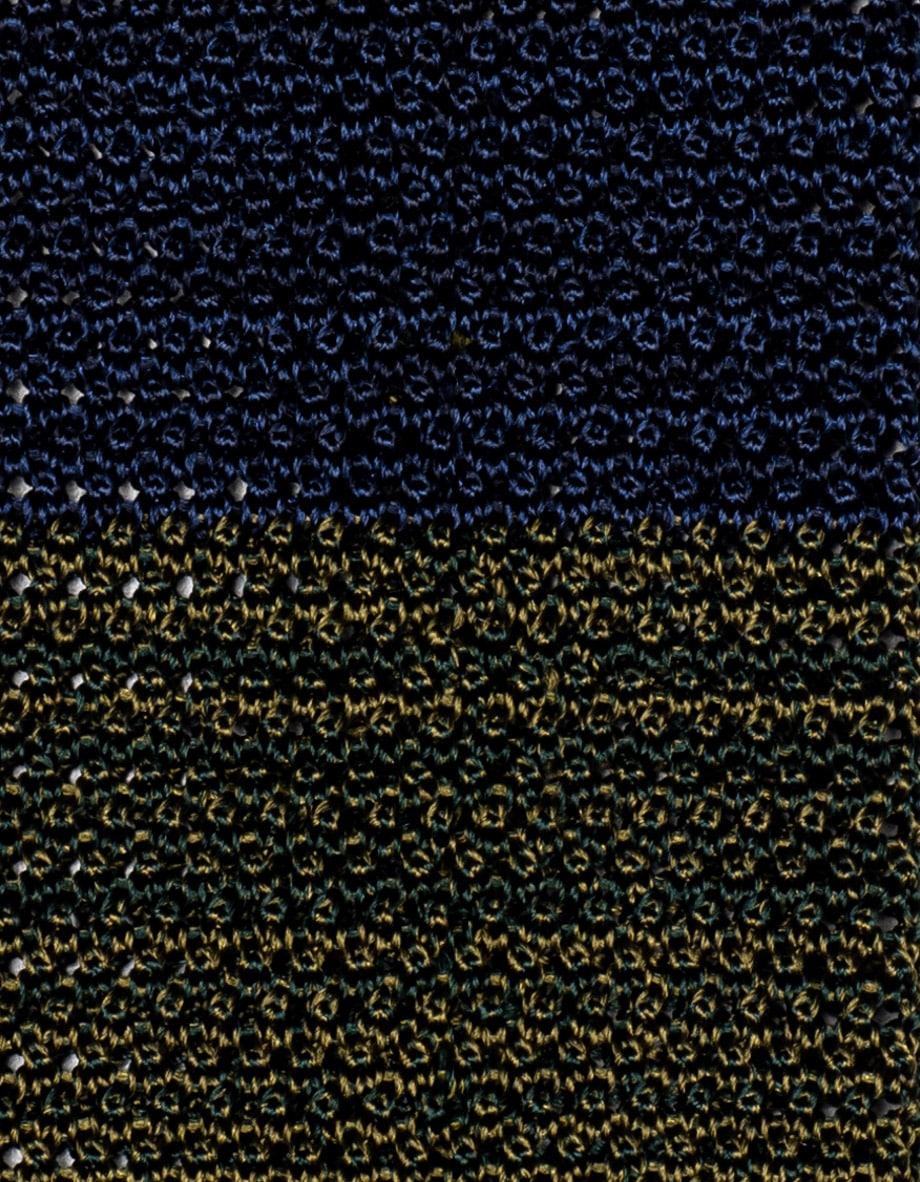 cravatta epsylon grana di riso blu marine navy verde cipresso foglia 5