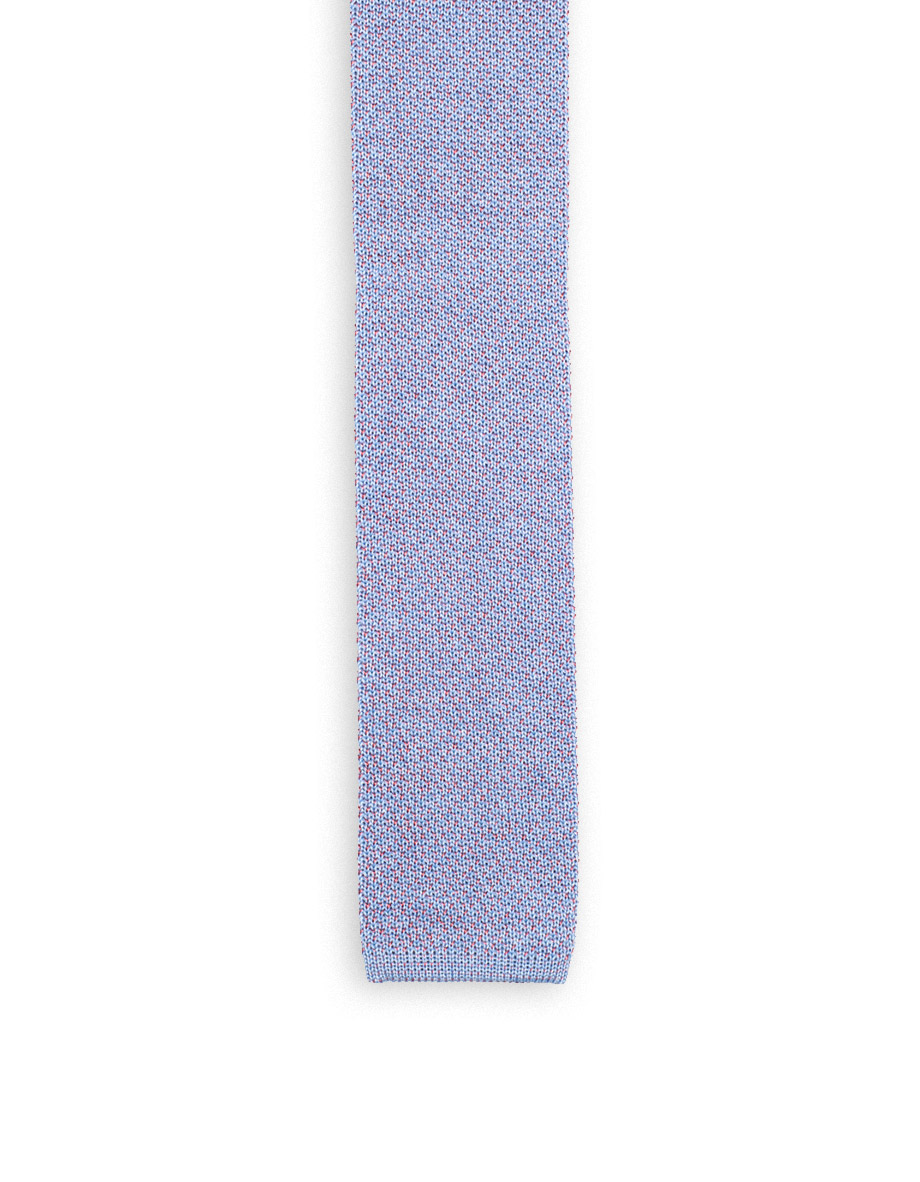 cravatta filo seta azzurro river rosa mauve 1