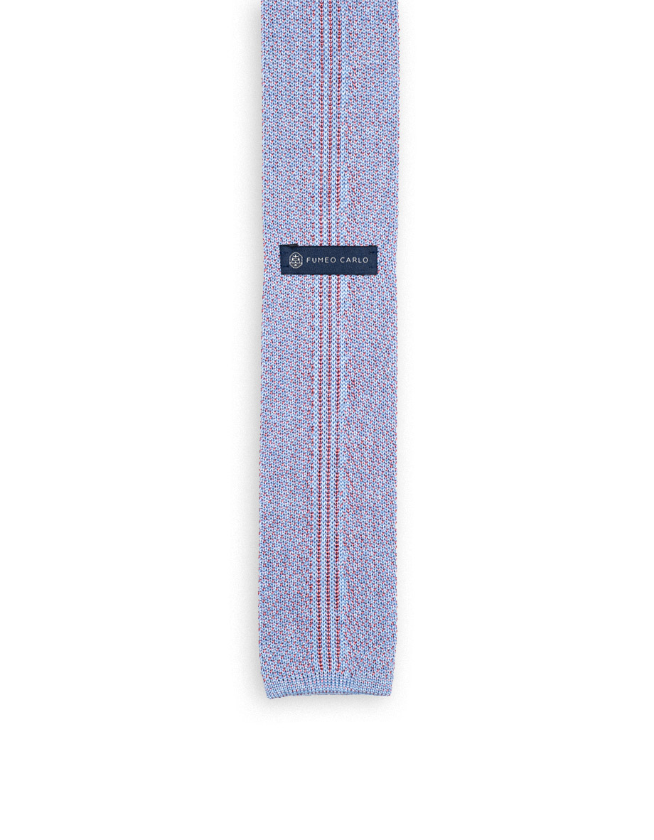 cravatta filo seta azzurro river rosa mauve 2