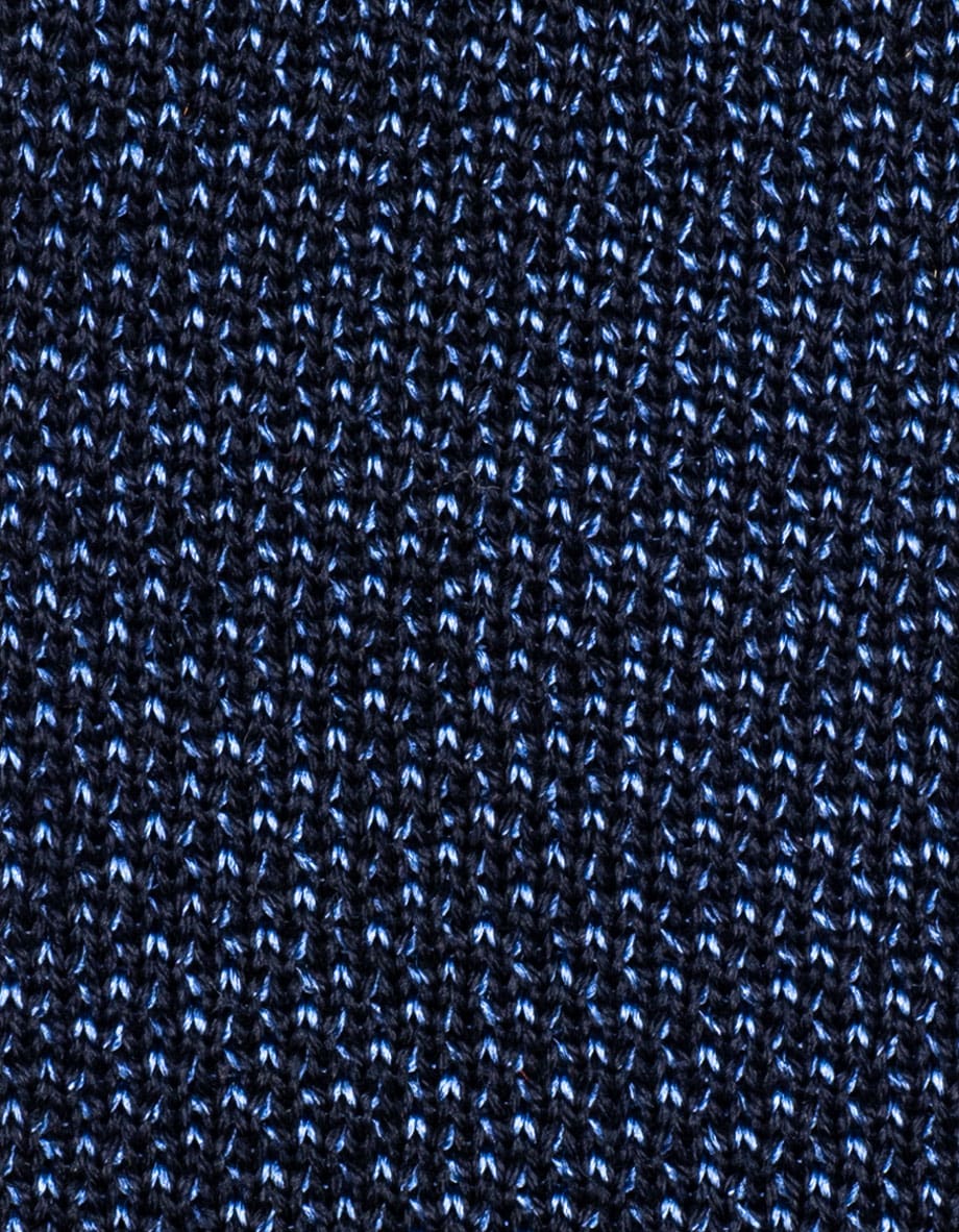 cravatta filo seta blu marine azzurro lazulite 5