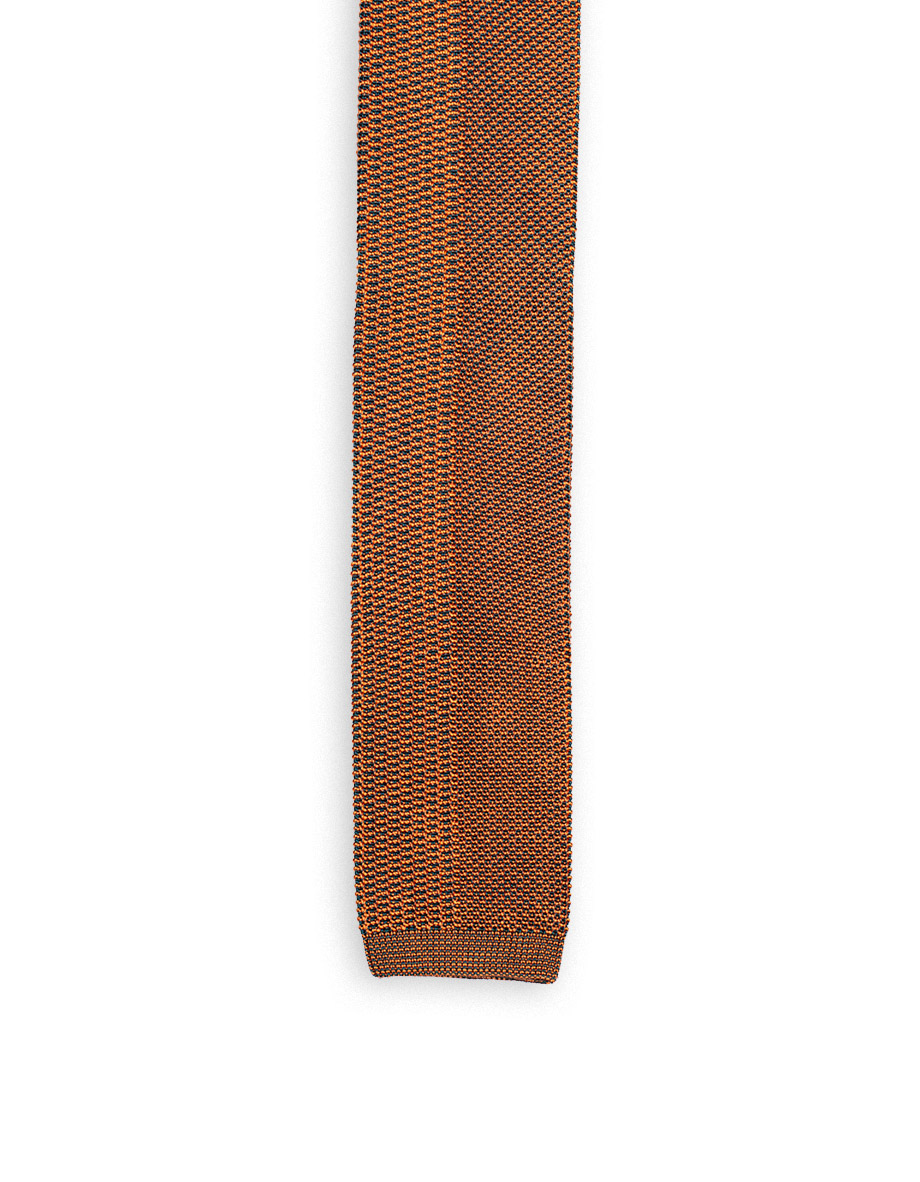cravatta papilli m12 verticale verde pavone arancio 1