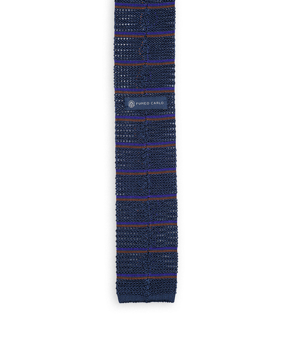 cravatta rirasa grana di riso rasatello blu navy viola marrone 2
