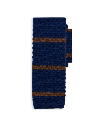 cravatta wool ladder blu oceano marrone siena 0
