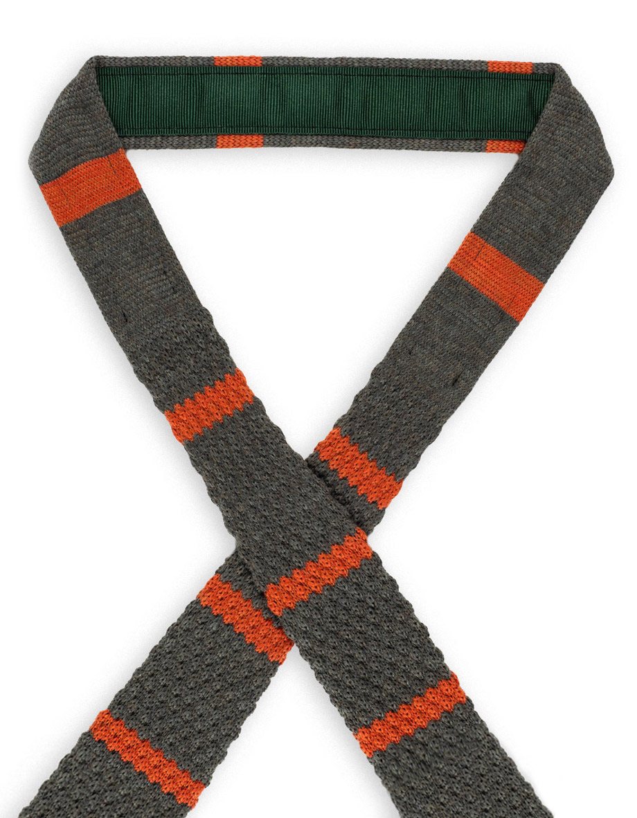 cravatta-wool-ladder-verde-foresta-arancio-ambra_3 2