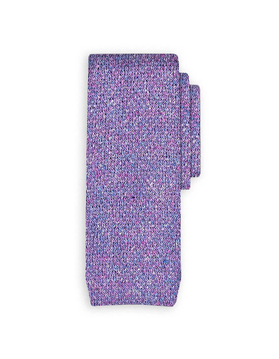 cravatta bourette viola glicine papillo punta quadra 3