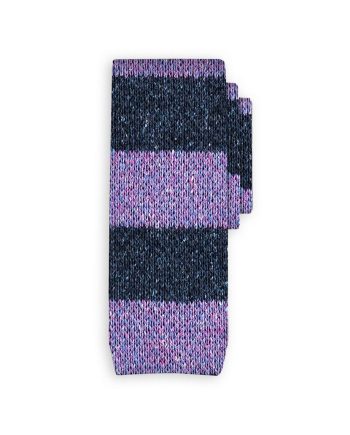 cravatta fantabourette blu oceano rosa glicine papillo riga punta quadra 3