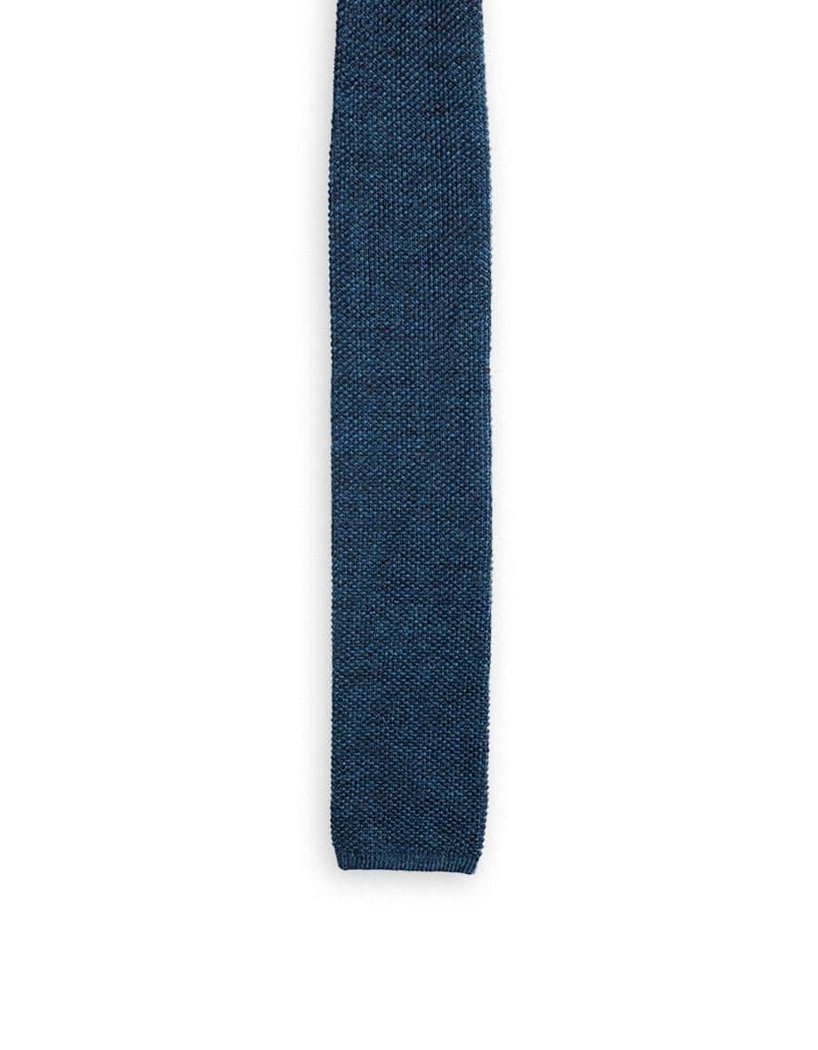 cravatta tencal blu profondo papillo punta quadra 0