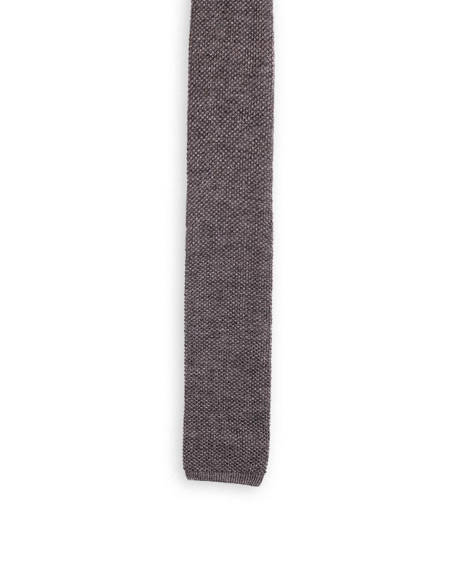 cravatta tencal grigio piombo papillo punta quadra 0