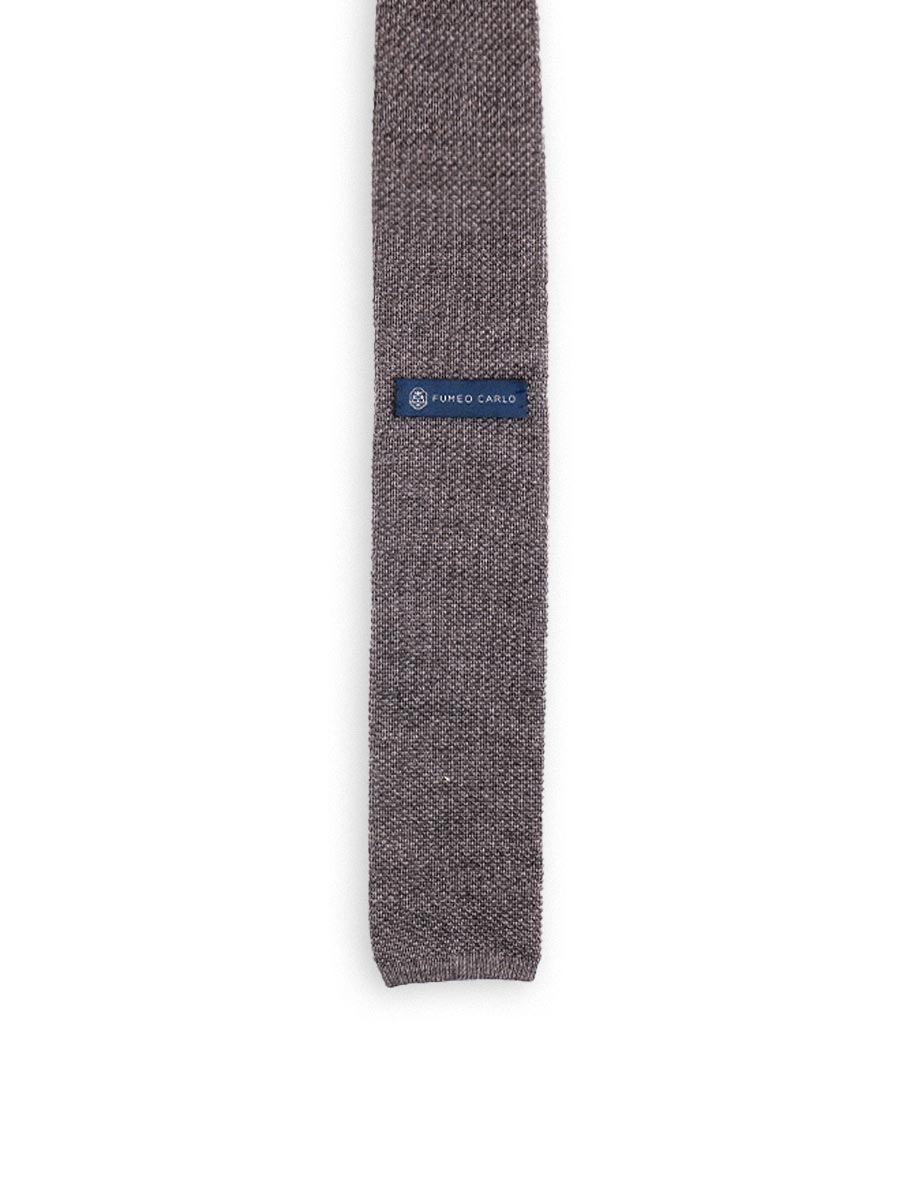 cravatta tencal grigio piombo papillo punta quadra 1
