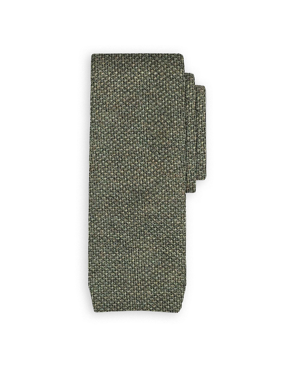 cravatta tencal verde salvia papillo punta quadra 3