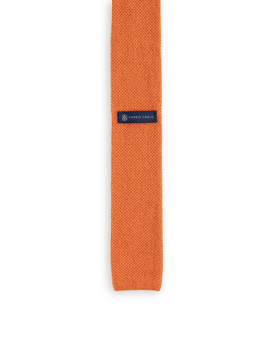 cravatte luis arancione asco papillo punta quadra 1 1